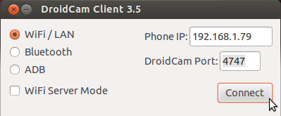 droidcam-Linux mint