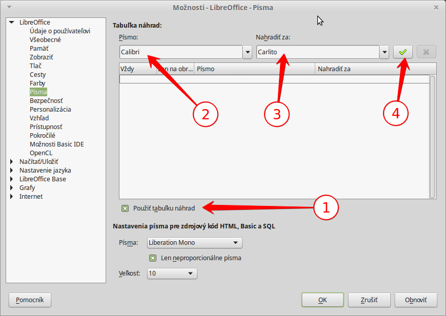 Možnosti - LibreOffice - Písma_004